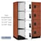 Salsbury Industries 4 Tier Designer Locker, 54"Wx76"Hx24"D, 12 Door, Cherry 18-24364CHE - alternate 7